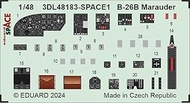 Eduard 1/48 Space Martin B-26B Marauder Interior 3D Decal Etched Parts Set (For ICM) Plastic Model D