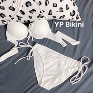 2-piece BIKINI with push-up underwire, figure-flattering lace-up pants bikini set