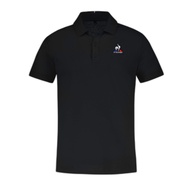 Le Coq Sportif Mens Essentials No.2 Black Short Sleeve Polo Shirt M