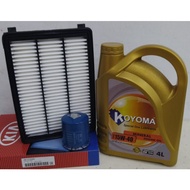 KIA SPORTAGE QL 2.0 (P) 15y-19y HYUNDAI TUCSON TL 16y-20y OIL FILTER + AIR FILTER + KOYOMA 15W40 MIN