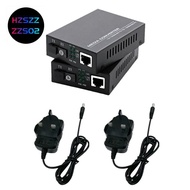 1 Pair Fiber Transceiver 100Mbps 20KM Single Mode Single Fiber SC Gigabit Media Converter 1310/1550n