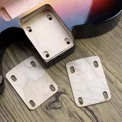Guitar Neck Shims Set - 0.25°, 0.5°, 1° Wooden Shims for Bolt-On Neck Adjustment, Guitar Accessories