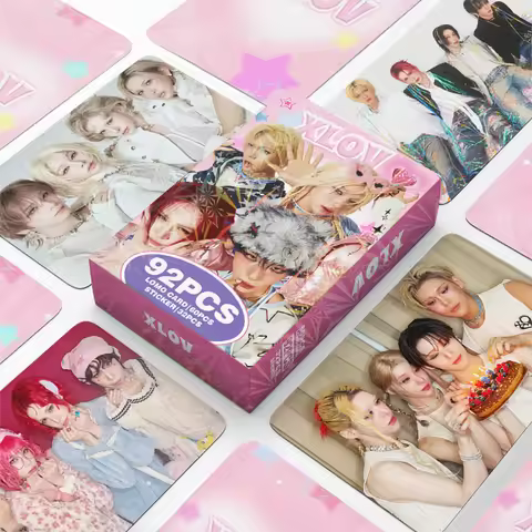 92 KPOP men's group small cards XLOV mini album I God peripheral photo cards stickers LOMO cards pos
