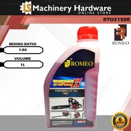 ROMEO 1Litre TCW2 2T OIL 1:50 (Red/Blue) RTO2150R - Can use for Any 2-stroke Engine -