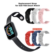 Y68 Replacement Bands Rubber Silicone Watch Strap Smart Watch Bands for Y68 D20
