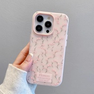 For Samsung A17 A56 A07 A36 A05S A03S A14 A32 S25 A54 A04S Pink Flowers 2 in 1 Case GDK007A