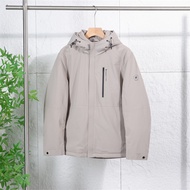 W Winter Cut Label Style Men's Windproof Warm Hooded Down Jacket All-Match Casual Fashion Duck Down 