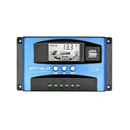 MPPT Solar Charge Controller Dual USB 30A 40A 50A 60A 100A Solar Controller 12V 24V Solar Charge And