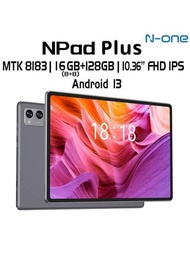 N-one Npad Plus Android 13平板電腦 / 處理器mtk8183 2.0ghz / 16gb(8+8) Ram+128gb Rom / 10.36" 2000*1200 Ips / 5g Wifi / 7500mah 電量 / Type-c / 5mp+13mp攝像頭 / 免費贈送皮套、鍵盤、線材 (不含適配器)