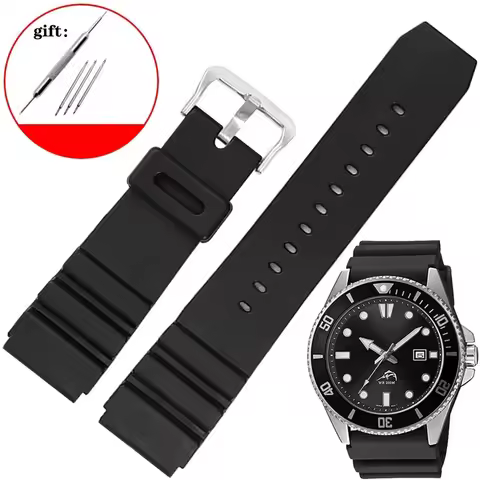 Watch strap 22mm For CASIO swordfish diving watch MDV-106 MDV-107 MTP-VD01D efr-303l MTP1375/1374/13