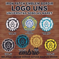 Patch UNS emblem bordir logo Almamater Universitas Negeri Surakarta So