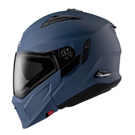 ZEUS ZS 613H FFGRIBLUE MODULAR CROSSOVER DOUBLE VISOR