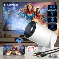 projector hy300 wireless with android 11 mini  projector hy300 pro wifi bluetooth led small projekto