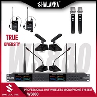 SHALANRA WS880 Conference speech wireless microphone UHF True diversity Conference Mic Set