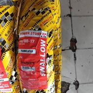 Swallow tubeless outer tire 90/ 80-17 power storm xp sb170