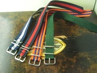 4條 全新 20MM 19MM NATO 北約軍用制式 尼龍錶帶