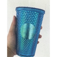 Starbucks Crystal Blue Bling CC 16 oz