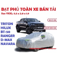 (YXXL) 3-layer Full Car Canvas For Trucks Selling size YXXL: RANGER, HILUX, TRITON, NAVARA..: Heat, Scratch Resistant. Row c