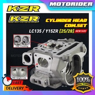LC135/ Y15ZR Super Head Full Set 22/25 & 25/28 Racing Cylinder Head Complete Set KZR  KOZI