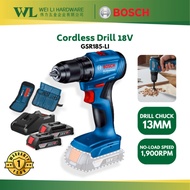 Bosch GSR185-LI Cordless Drill 18V/ Bosch Drill / Battery Drill Bosch / Mesin Tebuk Lubang Battery G