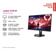 Lenovo MONITOR Legion 27Q-10 GAMING 27" IPS QHD 0.5 ms/240Hz/AMD FreeSync & G-SYNC/ PIVOT ,HEIGHT AD