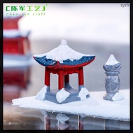 Gazebo Micro-landscape Resin Decorations Small Garden Accessory Miniature  zhiyuanzh