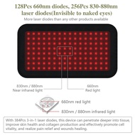 iKeener Red Infrared Light Therapy Belt 660&880nm Flexible Wearable Wrap LED Therapy Large Pad for B