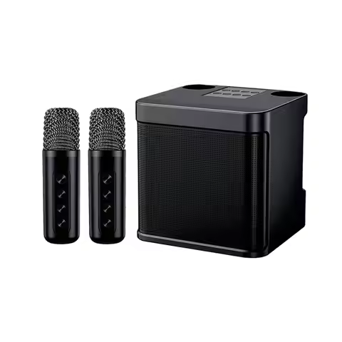 N67R--KD-203 Karaoke Set Karaoke Speaker Wireless Bluetooth Dual Microphone Speaker Microphone Machi