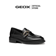 GEOX รองเท้าหนังผู้หญิง รุ่น D WALK PLEASURE - BLACK FW24 (D46TGCC9999F_F4BKXX)