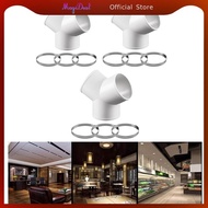 MagiDeal Duct Connector Ventilation Fittings Ducting Joint 3 Way Hose Adapter Duct