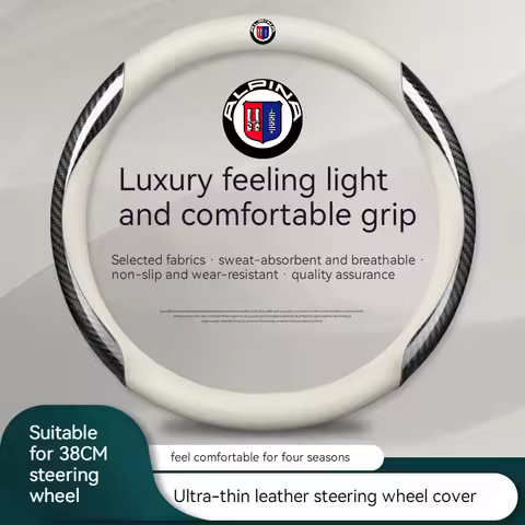 Cat Steering Wheel Cover For ALPINA B3 B4 B5 B7 B8 D3 D4 D5 XD3 XD4 XB7 B12 F20 G05 G10 G20 G30 G45 