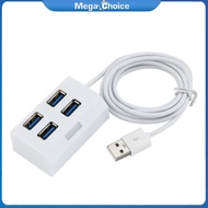 MegaChoice【100%Original】High Speed Mini Portable 4-Port USB Hub HUB Expansion Splitter Power Adapter Switch For PC Port Expander Multiple USB