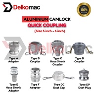 [LOCAL SELLER] Aluminium Camlock Quick Coupling (Size 5 inch - 6 inch, Thread BSPP)