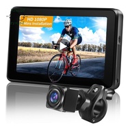 1080P Bike Recorder Camera Portable Night Vision Bicycle Rear View Camera 4.3 Inch Monitor for Mount