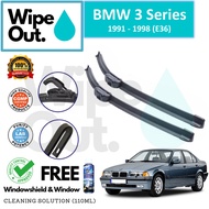 BMW 3 Series 1991 - 1998 (E36) WipeOut NANODRY-Tech SILICONE Wiper Blade (Front Set)