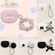 For Bose Ultra Open Earbuds Case Cute Angel Pearl Bracelet Keychain Pendant Bose Ultra Open Earbuds Silicone Soft Case Cartoon Astronaut Shockproof Shell Protective Cover