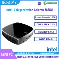 SZBOX Z38 Pocket Mini PC 3865U 32GB DDR4 M.2 SSD WiFi6 1G Ethernet HDMI 4K 3USB3.0