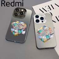 【2025 Redmi】Abstract Trendy Rubik's Cube for Redmi 10C 12 12C 13 13C A1 A3Redmi Note 10 4G 10 Pro 11