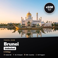 Brunei Travel eSIM Unlimited 5-10 Days Prepaid Internet Plan