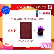 BOSCH NON WOVEN PAD /SCORING PAD /SCORING SPONGE(MAROON) ABRASIVE PAD FOR METAL & INOX BOS-260861933