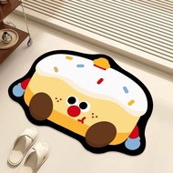 Carpet/carpet Cute Cartoon Cute Cute Cute Mashed Potatoes Diatom Toilet Floor Mat Household Entrance
