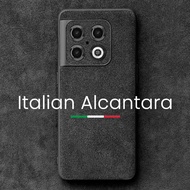 ALCANTARA Case for OnePlus 11 10 Pro Ace 2 5G Luxury Supercar Interior Same Artificial Leather Busin