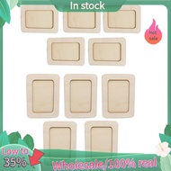 10PCS DIY Wood Picture Frames Unfinished Solid Wood Photo Picture Frames, for Crafts Wood, DIY Paint