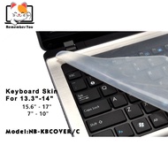 TINYTECH UNIVERSAL LAPTOP KEYBOARD SKIN PROTECTOR COVER 7" - 10" / 13.3" - 14" / 15.6" - 17"  (NB-KBCOVER)