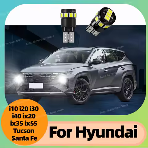 Lights Hyundai Tucson 2Pcs Clearance T10 Car LED Bulbs Interior Parking Lamp For Santa Fe Santafe ix