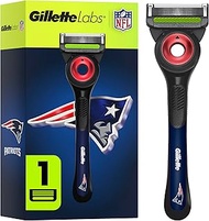 Gillette Labs Special NFL Patriots Edition Shaving Razor for Men - 1 Handle, 1 Blade Refill, Perfect