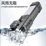 LED 多功能强光手电筒 带安全锤 usb充电