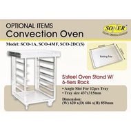 Soner Stainless Steel Oven Stand with 6-Tiers Rack