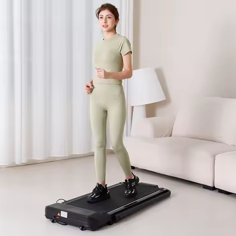 Under Desk Treadmill 2 in 1 Foldable Treadmill Walking Pad Mini Small Flat Walking Pad Treadmill