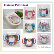 Baby Kids Training Potty Seat with Handles / Baby Soft Potty Seat / Tandas Duduk Budak